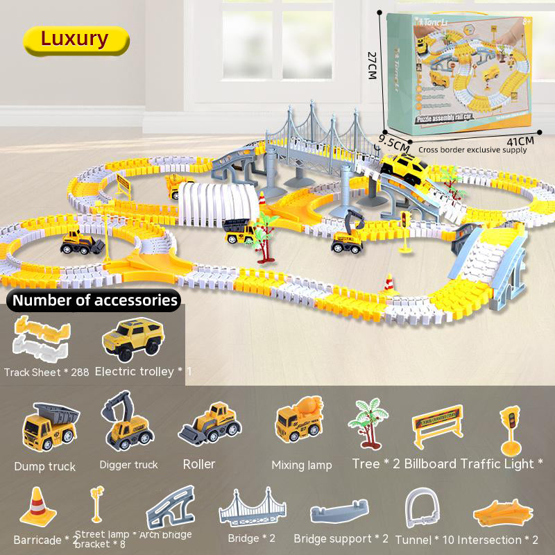 Electric toy track car
