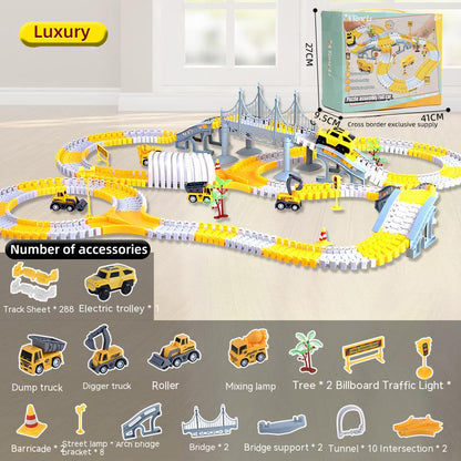 Electric toy track car