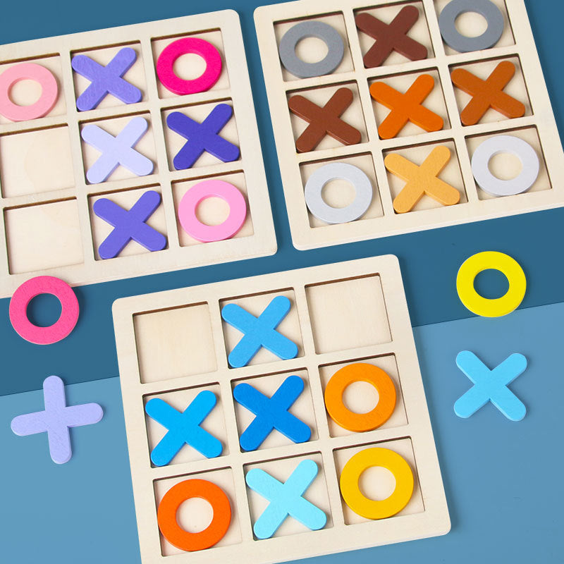 Wooden tic-tac-toe Toy Gift