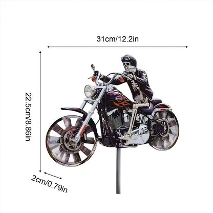 Motorcycle Wind Spinner Metal Decorative