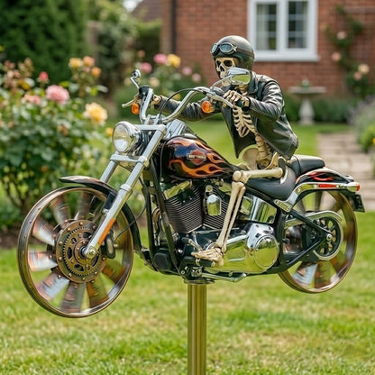Motorcycle Wind Spinner Metal Decorative