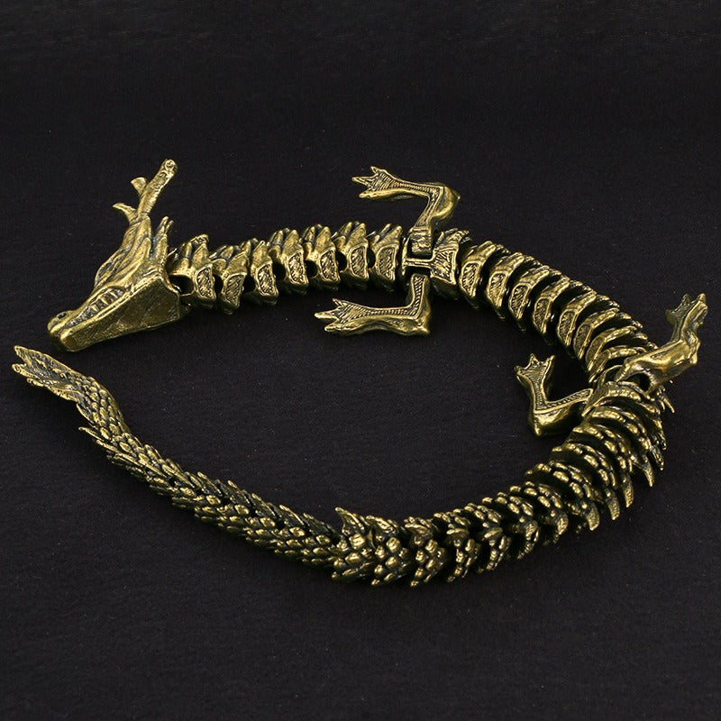 Antiques Do Old 3D Living Dragon Decoration