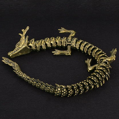 Antiques Do Old 3D Living Dragon Decoration