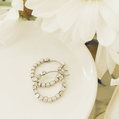 Beautiful Gold or Silver Glimmer Hoop Earrings