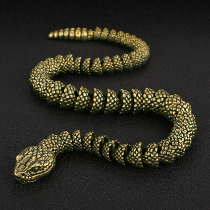 Antique Old 3D Live Snake Showroom Decoration