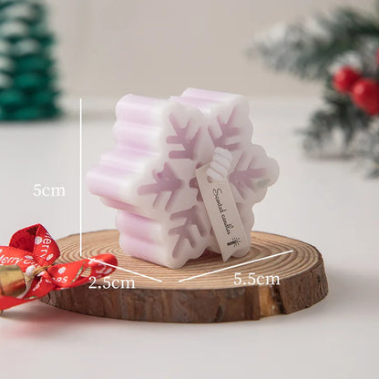 New Christmas Snowflake Aromatherapy Candle Hand-Made