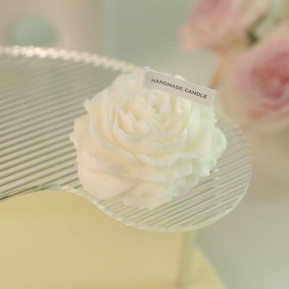 Pure handmade peony shaped aromatherapy candle