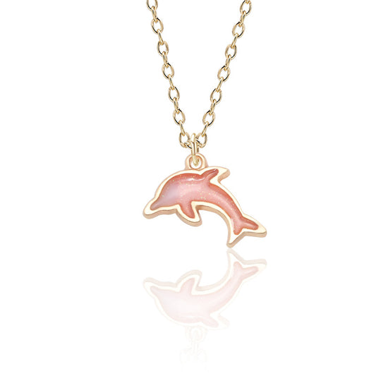 Cute Dolphin Pendant Necklace