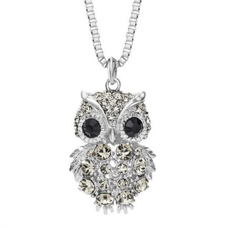 Charming Fashion Owl Pendant Long Sweater Chain Necklaces
