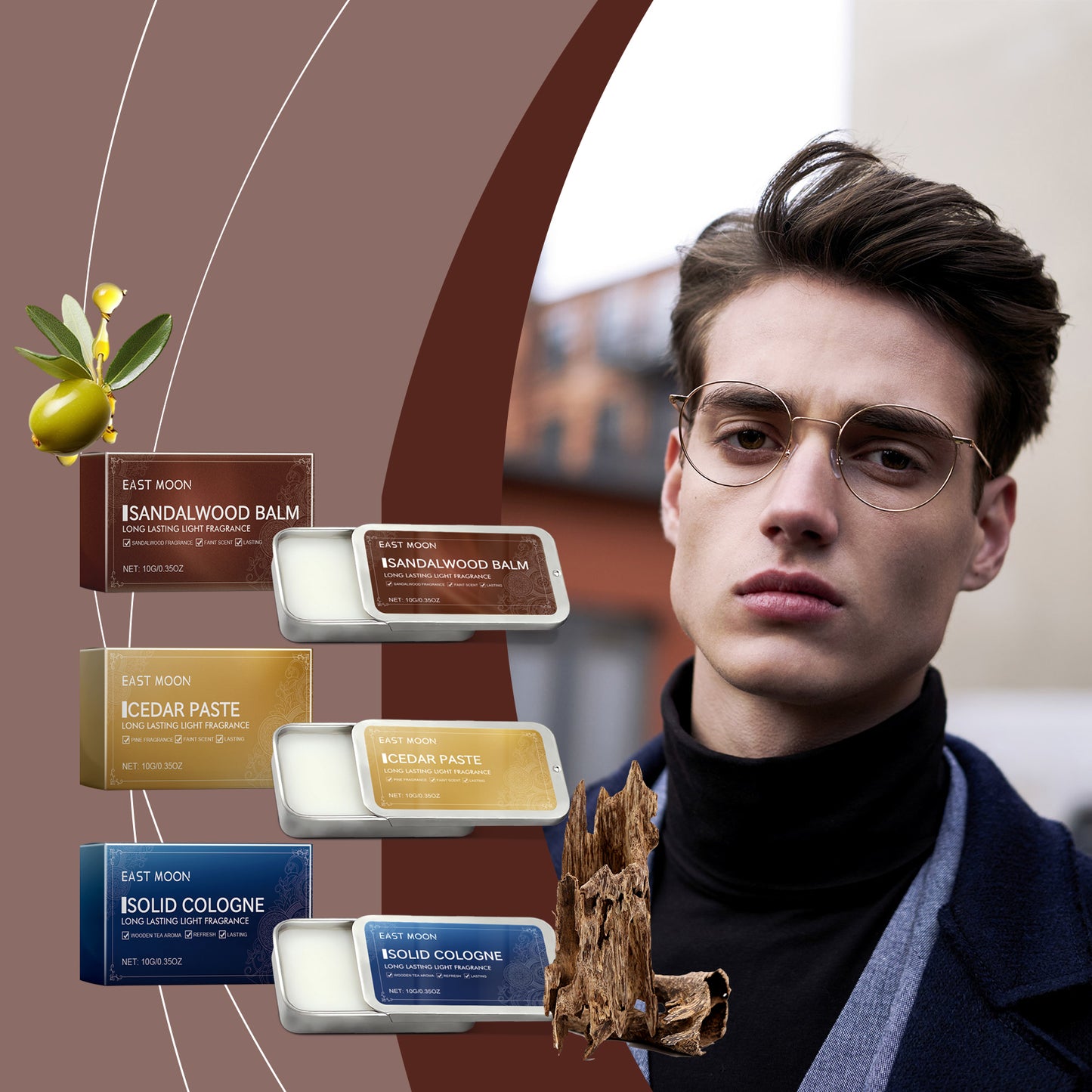 Men's Solid Balm Portable Fragrance