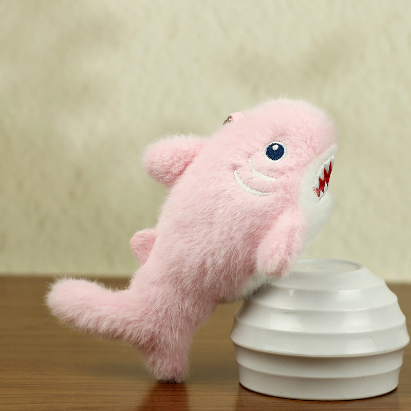 Cartoon Shark Plush Pendant Keychain Doll Pendant