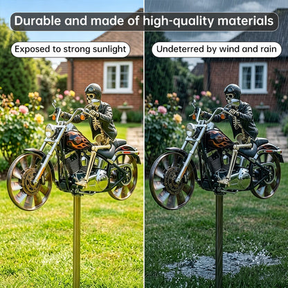 Motorcycle Wind Spinner Metal Decorative
