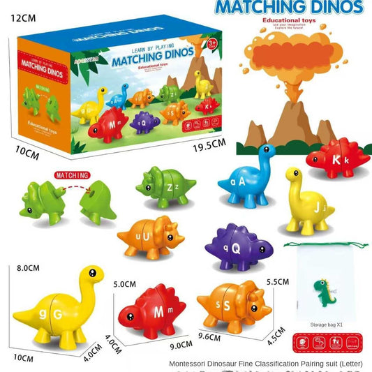Cross-border Early Education Dinosaur Alphabet Matching Puzzle Toy
