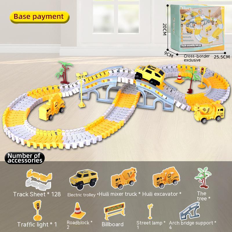 Electric toy track car