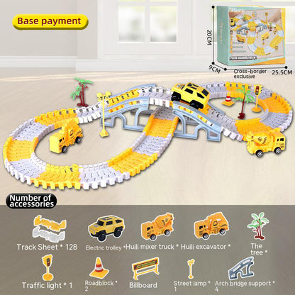 Electric toy track car