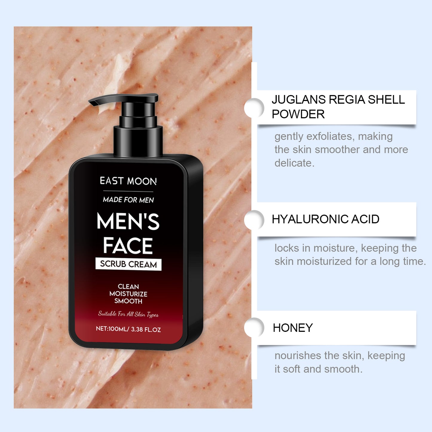 East Moon Men's Oil Control Scrub
