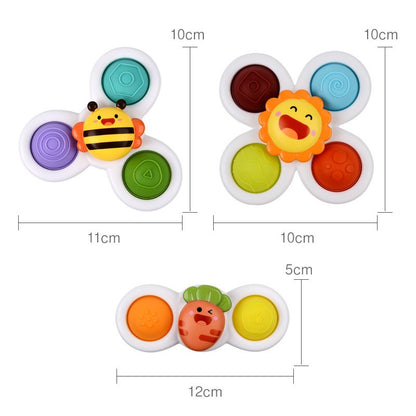 cartoon fingertips rotating happy toy