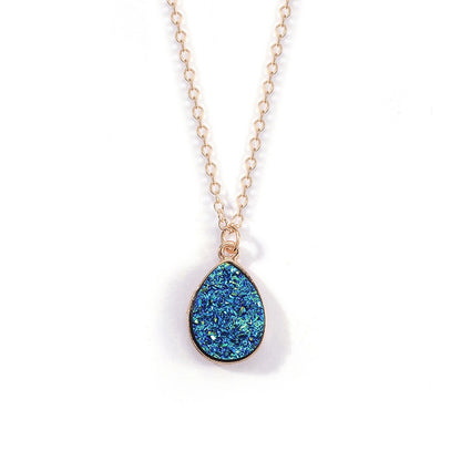 Simple Water Drop Crystal Necklace