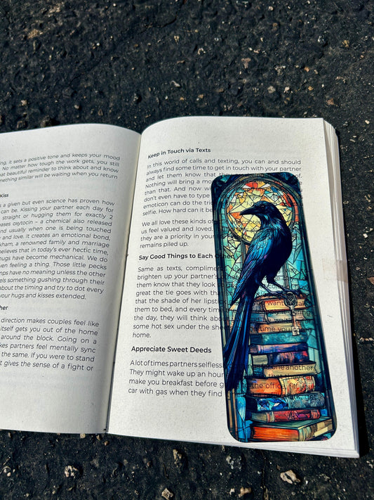 Clever Raven Library Bookmark
