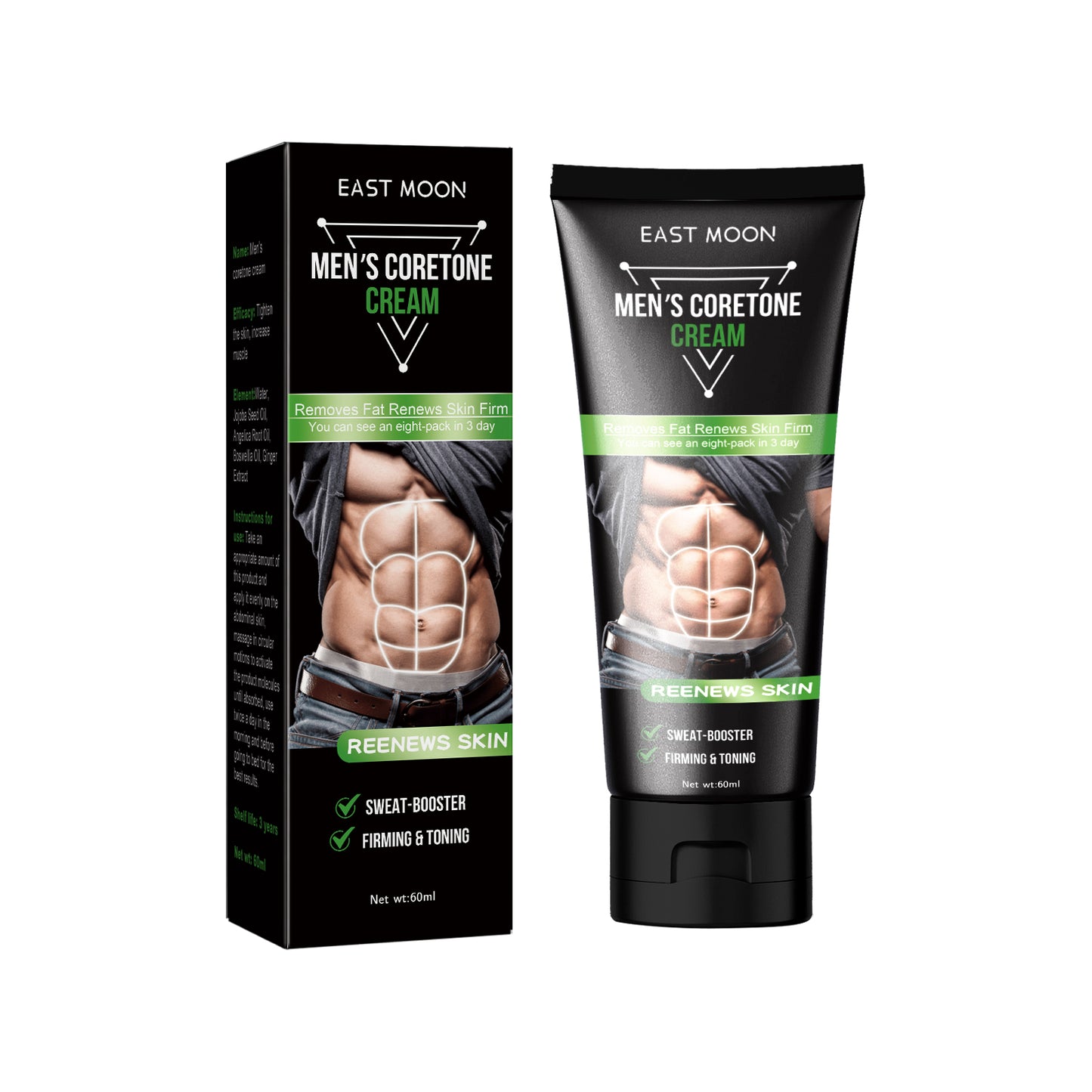 East Moon Men's Abdominal Cream