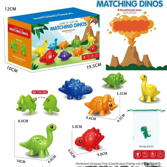 Cross-border Early Education Dinosaur Alphabet Matching Puzzle Toy