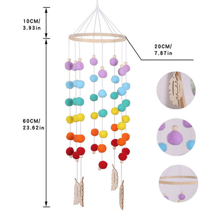 Round Rainbow Ball Wind Chimes