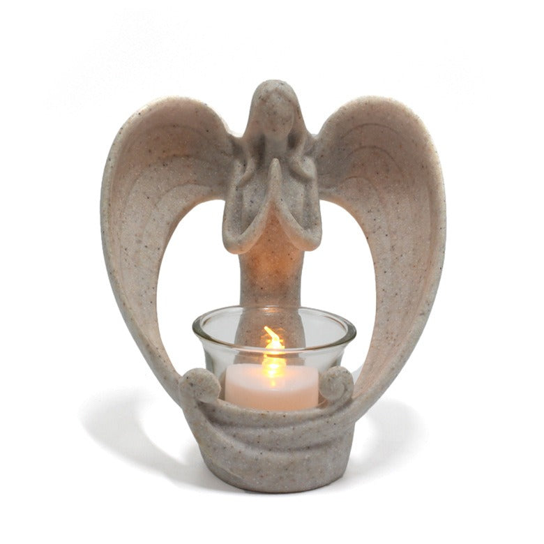 Resin Angel Candlestick