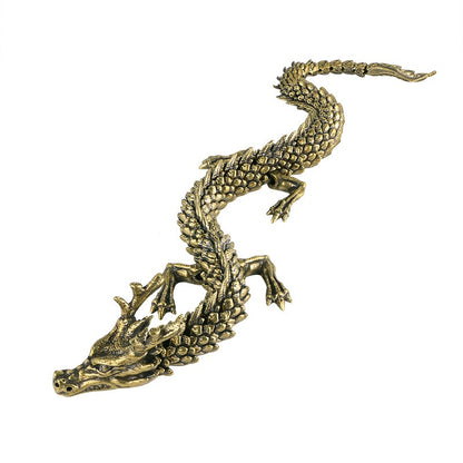 Antiques Do Old 3D Living Dragon Decoration