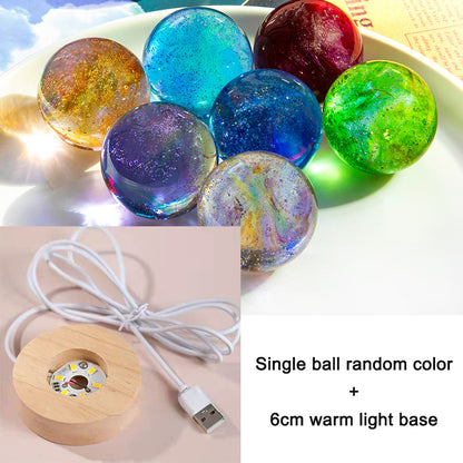 glowing crystal balls