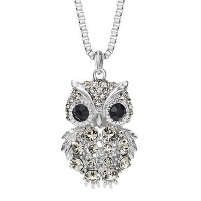 Charming Fashion Owl Pendant Long Sweater Chain Necklaces