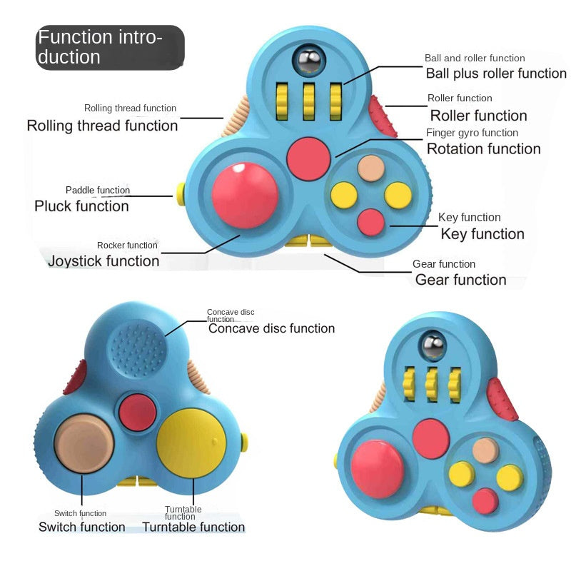 Fidget Pad Stress Relief Handheld Gyroscope