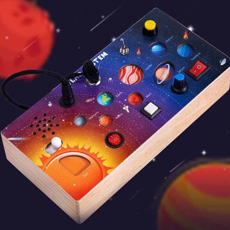 Wooden LED switch light melodic sound guitar