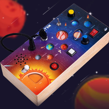 Wooden LED switch light melodic sound guitar