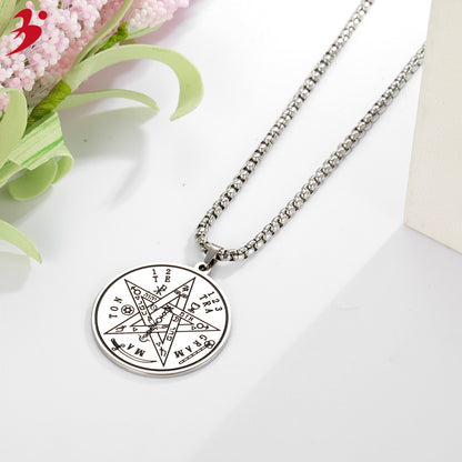 Magic Array Time Lucky Pentagram Necklace