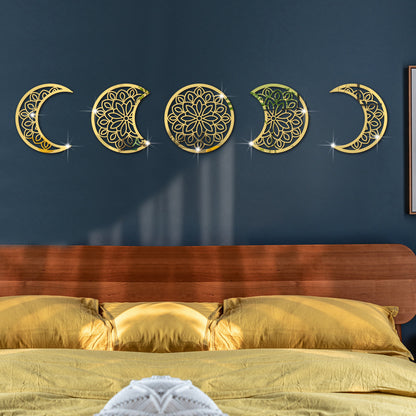 3D Stereoscopic Moon Phase Change Acrylic Mirror