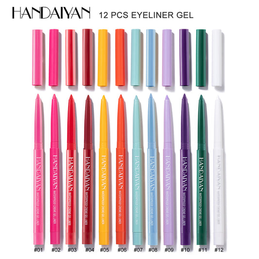 HANDAIYAN 12 Matte Colored Eyeliner Pens