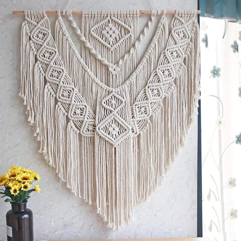 Macrame Wall Hanging Decor Boho Woven