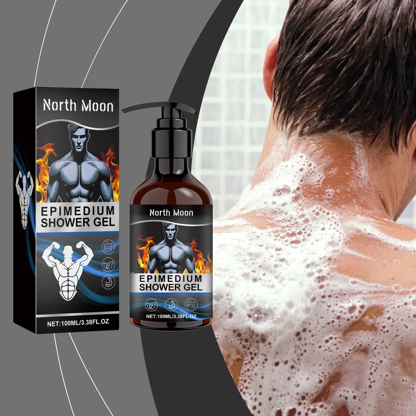 North Moon Men's Body Care Shower Gel