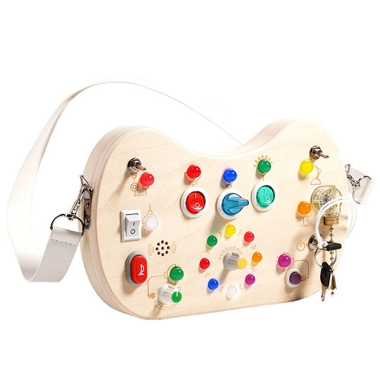 Wooden LED switch light melodic sound guitar