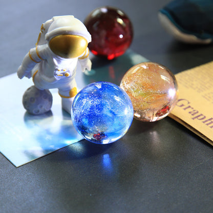 glowing crystal balls