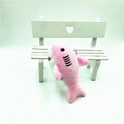 Shark Plush Doll Pendant Key chain