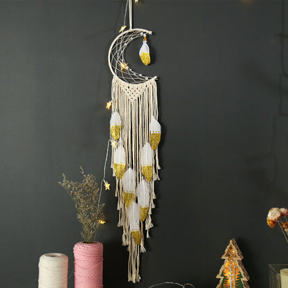 Hand Woven Cotton Thread Tassel Tapestry