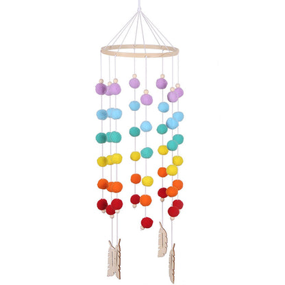 Round Rainbow Ball Wind Chimes