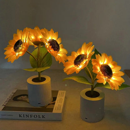 Rechargeable Sunflower LED Simulation Night Light