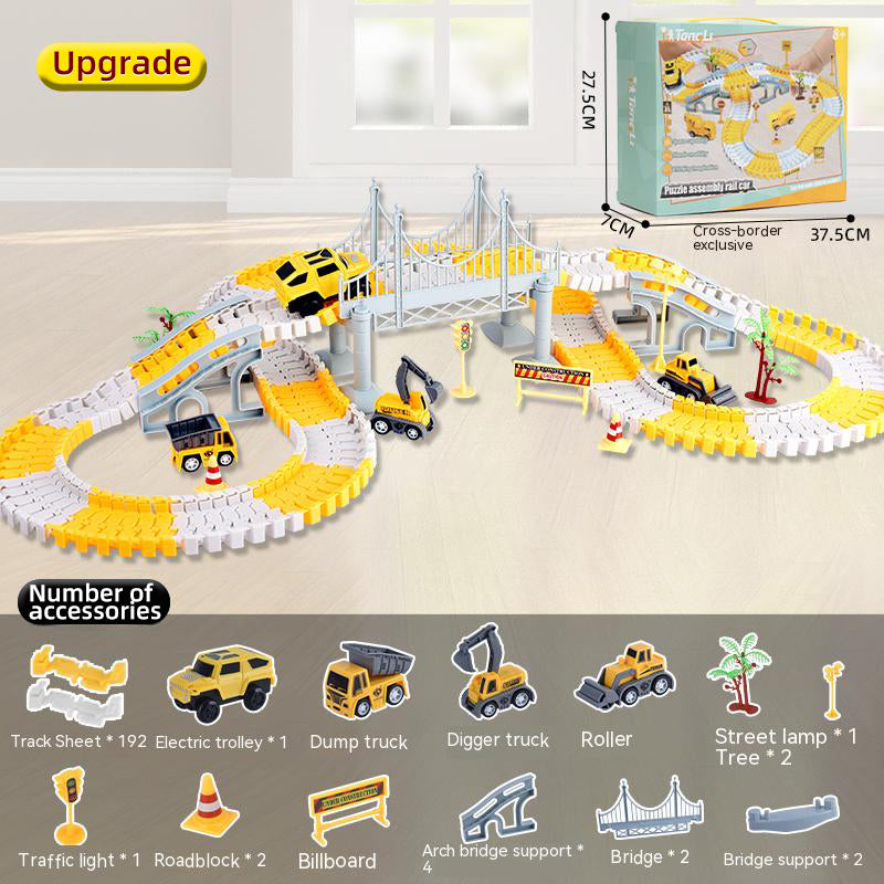 Electric toy track car