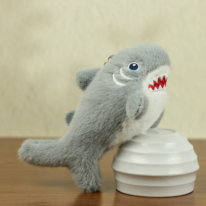 Cartoon Shark Plush Pendant Keychain Doll Pendant