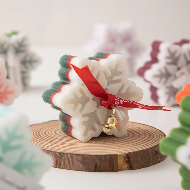 New Christmas Snowflake Aromatherapy Candle Hand-Made