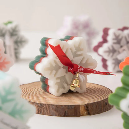 New Christmas Snowflake Aromatherapy Candle Hand-Made