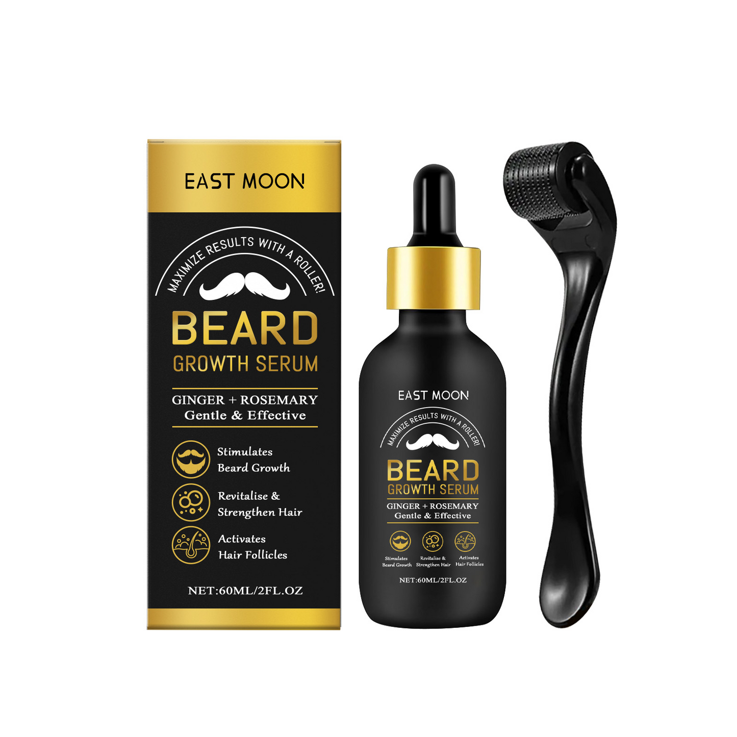 East Moon Men's Beard Care Oil set