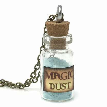 Magic dust kawaii pastel goth glowing necklace